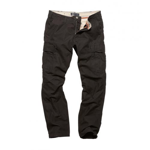 Kalhoty Vintage Industries Reydon BDU - černé