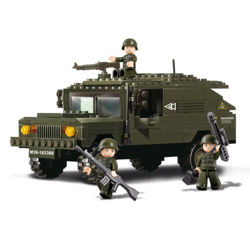Stavebnice Sluban Army Hummer se 3 vojáky M38-B9900