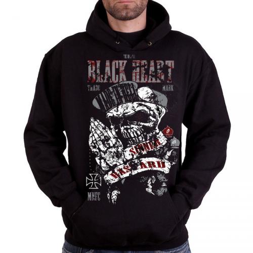 Mikina Black Heart Hood Dead MAM - černá