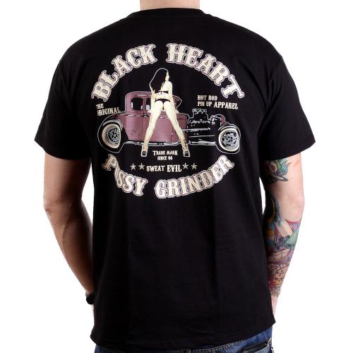 Tričko Black Heart Classic Pussy Grinder - černé