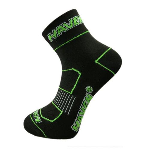 Ponožky Haven Lite 2 ks - černé-zelené
