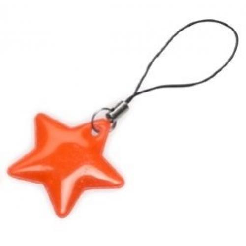 Reflexné taháček na zips Altima Star - oranžový