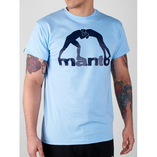Tričko Manto Logo Vibe - svetlo modré-navy
