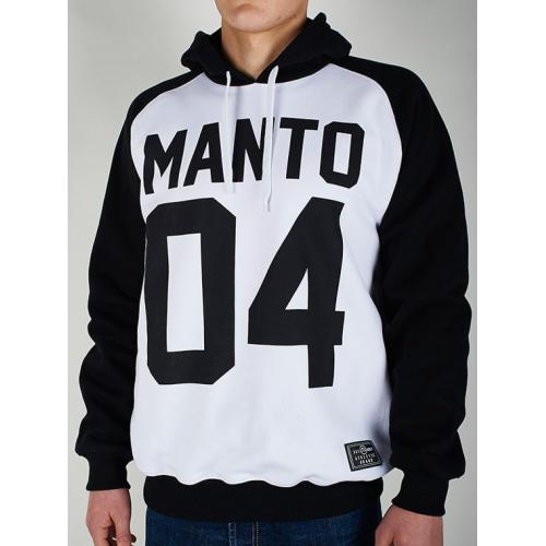 Mikina s kapucí Manto 04 - černá-bílá