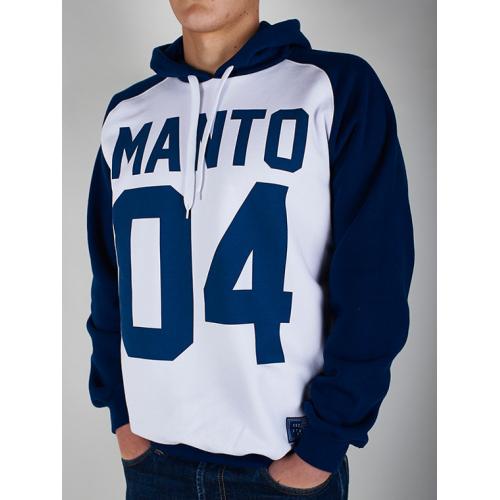 Mikina s kapucí Manto 04 - modrá-bílá