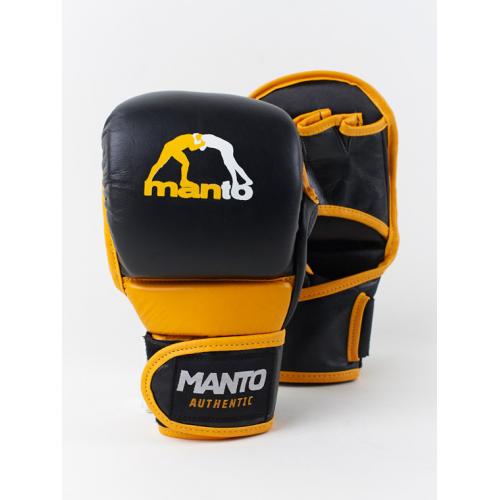Rukavice MMA Manto Sparring - čierne-žlté