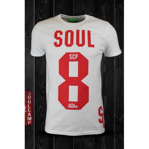 Tričko Soul Camp 8 - biele-červené