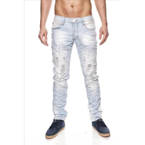 Nohavice džínsové Jeansnet 7139 - sivé