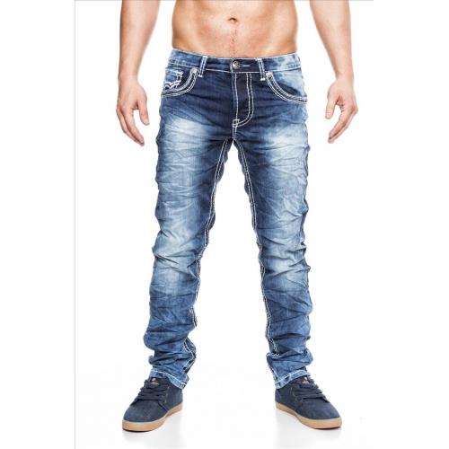 Nohavice džínsové Jeansnet 2208 - modré