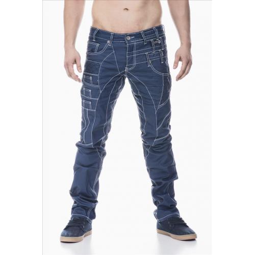 Nohavice džínsové Jeansnet 8301 - navy