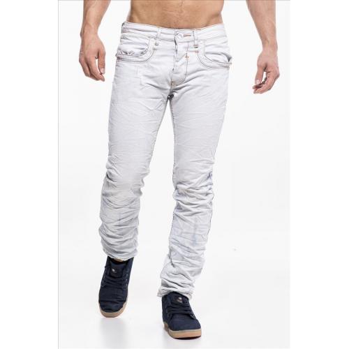 Kalhoty džínové Jeansnet 7097 - bílé