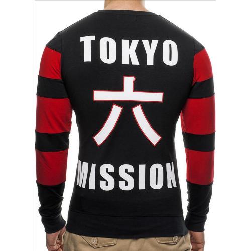 Mikina Leif Nelson Tokyo Mission - černá-červená