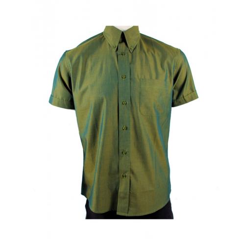 Košile Warrior Vintage Short 2 Tone - zelená