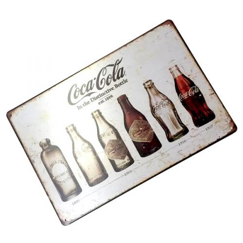 Plechová ceduľa Coca Cola History