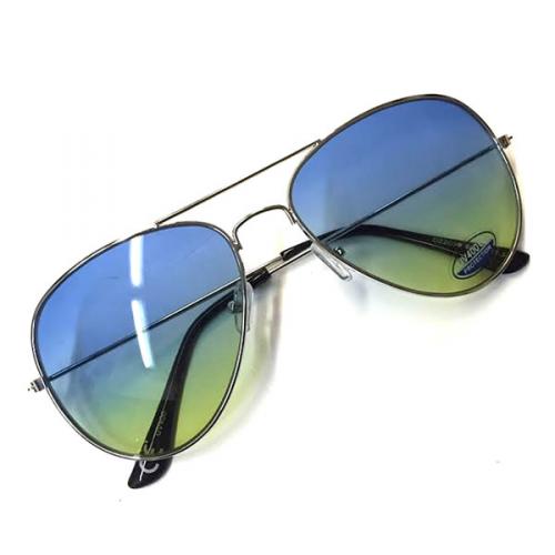Sluneční brýle Aviator - modré-žluté