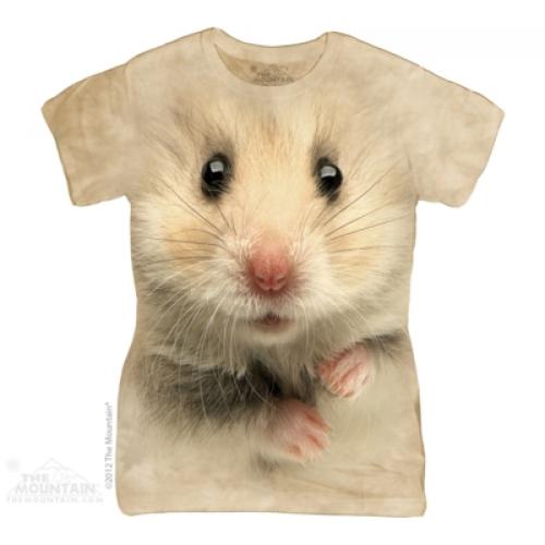 Tričko dámské The Mountain Hamster Face - béžové