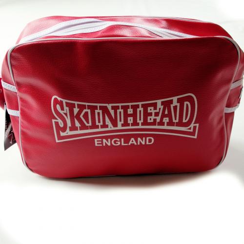 Taška cez rameno Warrior Soul Skinhead England - červená