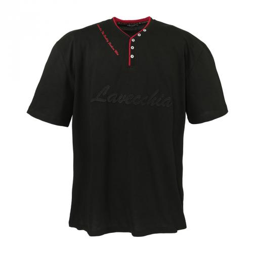 Tričko Lavecchia V-Neck - černé