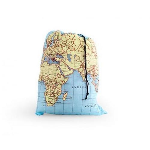 Cestovné vrece s mapou sveta