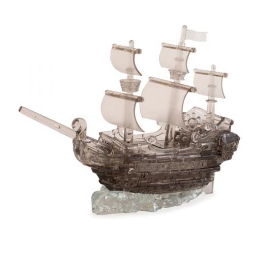 Krystal Puzzle Pirátská loď - šedá