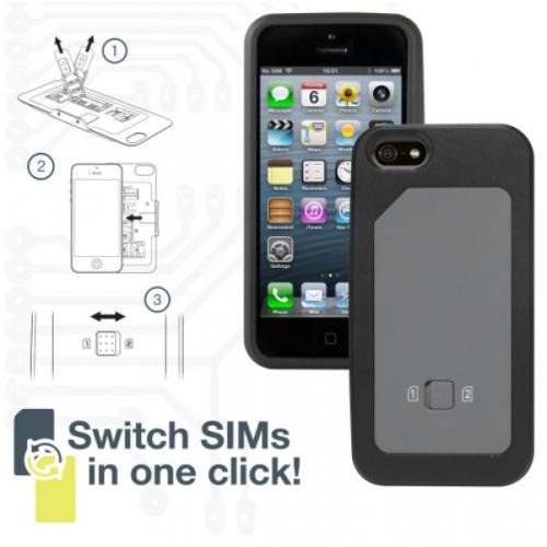 Duální SIMcard kryt na iPhone 5