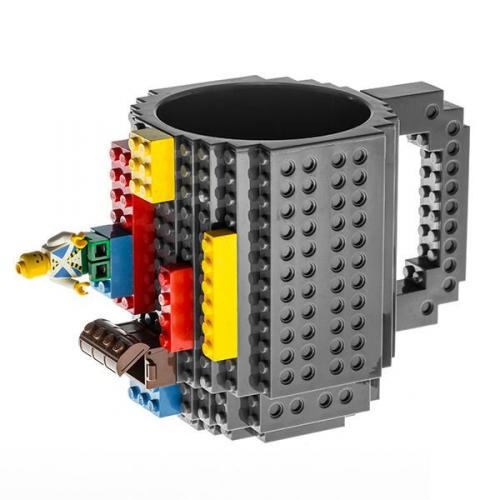 Lego hrnek - šedý