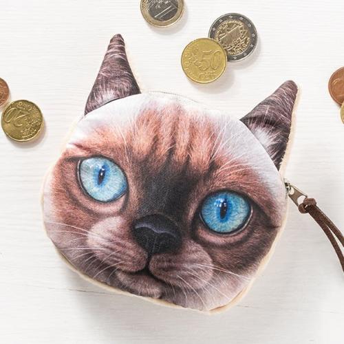 Kočičí peněženka na drobné 1 - béžová