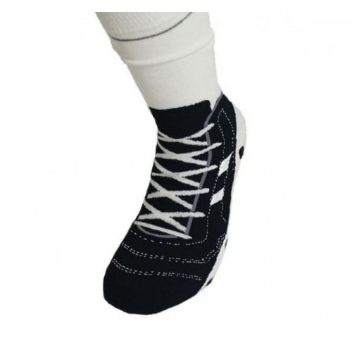 Bláznivé ponožky Futbalista - čierne-biele
