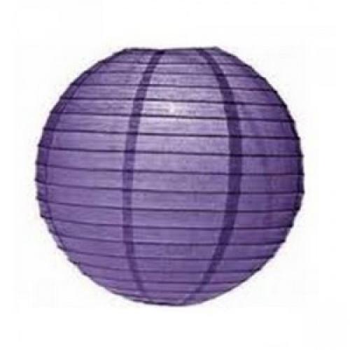 Závěsný lampion koule - fialový