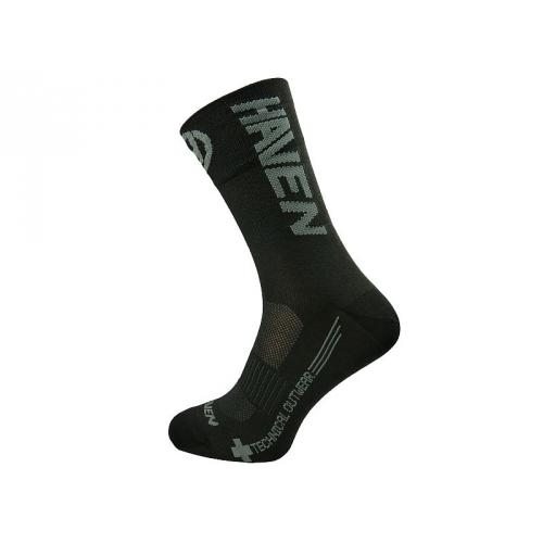 Ponožky Haven Lite Neo Long 2 ks - černé-šedé