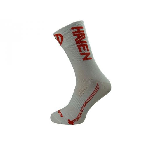 Ponožky Haven Lite Neo Long 2 ks - bílé-červené