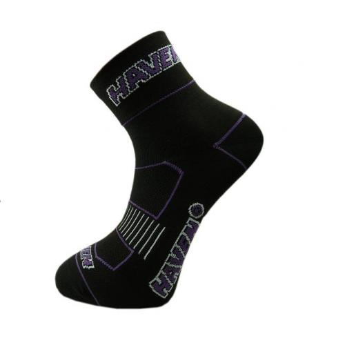 Ponožky Haven Lite 2 ks - černé-fialové