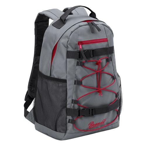 Batoh Brandit Urban Cruiser Backpack - šedý-čierny-červený