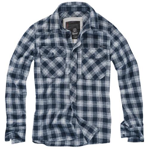 Košeľa Brandit Great Creek Checkshirt - modrá-šedá