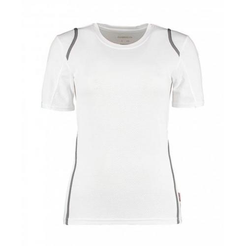 Tričko dámske Gamegear Cooltex - biele-sivé