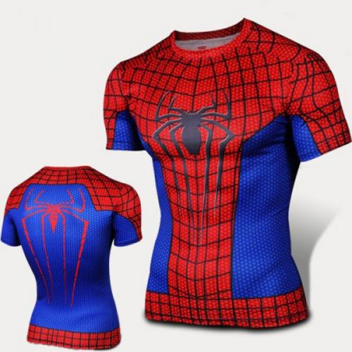 Sportovní tričko Spiderman - červený-modrý