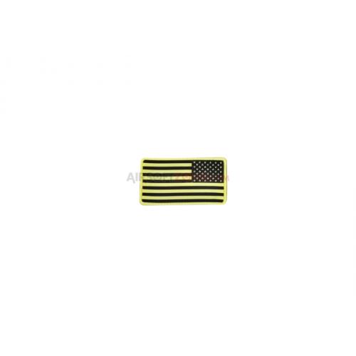 Gumová nášivka Jackets to Go vlajka USA pravá - svítící