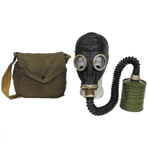 Plynová maska SSSR typ GP 5 kompletní v obalu (použité)