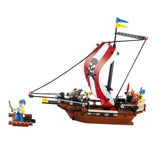 Stavebnice Sluban Pirate Rychlá pirátská loď M38-B0279