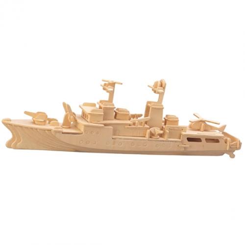 3D dřevěné puzzle Woodcraft Torpédoborec