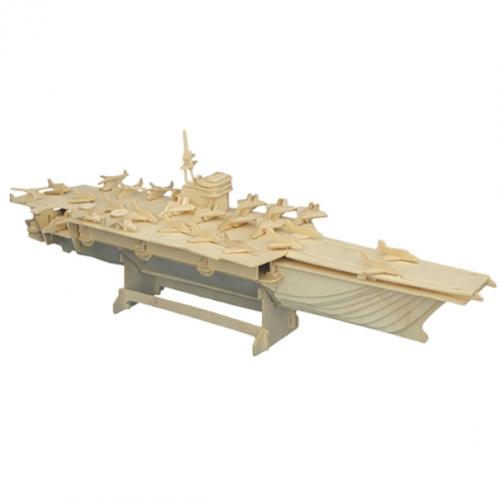 3D dřevěné puzzle Woodcraft Letadlová loď