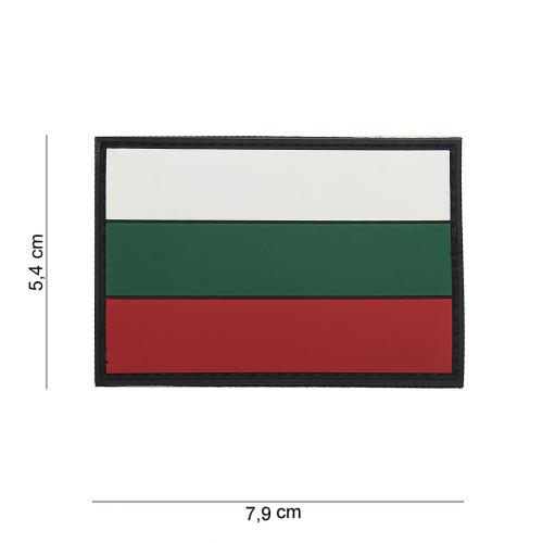 Gumová nášivka 101 Inc vlajka Bulharsko