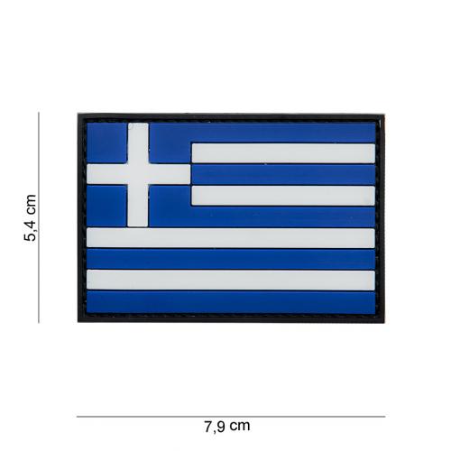 Gumová nášivka 101 Inc vlajka Řecko