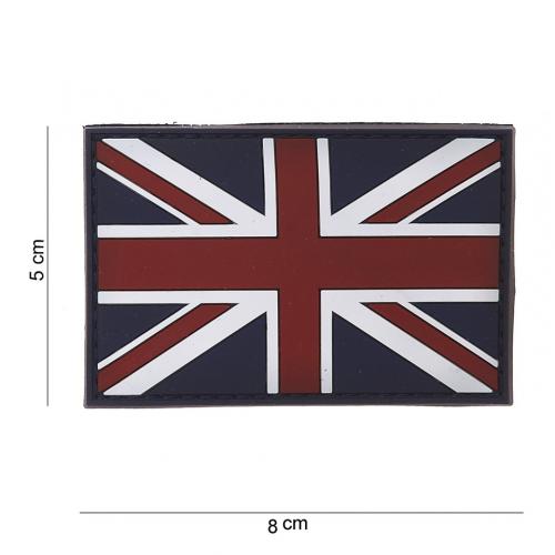 Gumová nášivka 101 Inc vlajka Veľká Británia - farevná