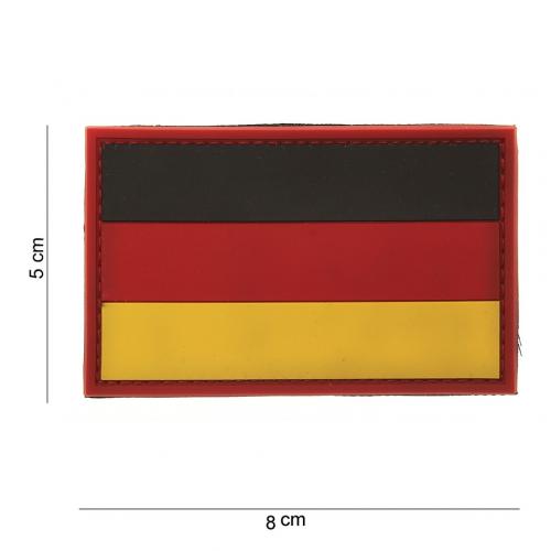 Gumová nášivka 101 Inc vlajka Německo - barevná