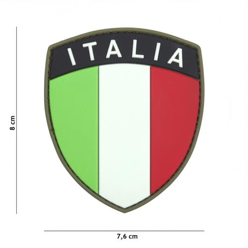 Gumová nášivka 101 Inc vlajka Italia
