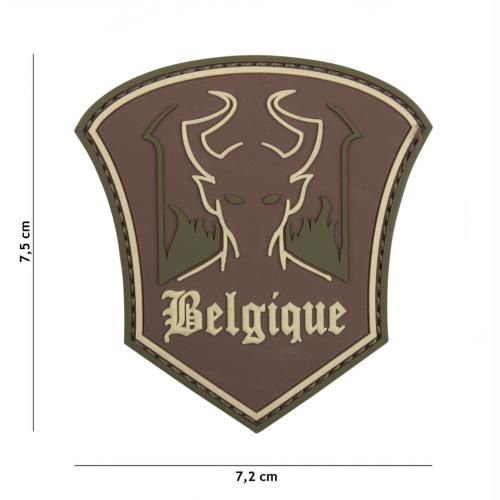 Gumová nášivka 101 Inc Belgique Devil - multicam
