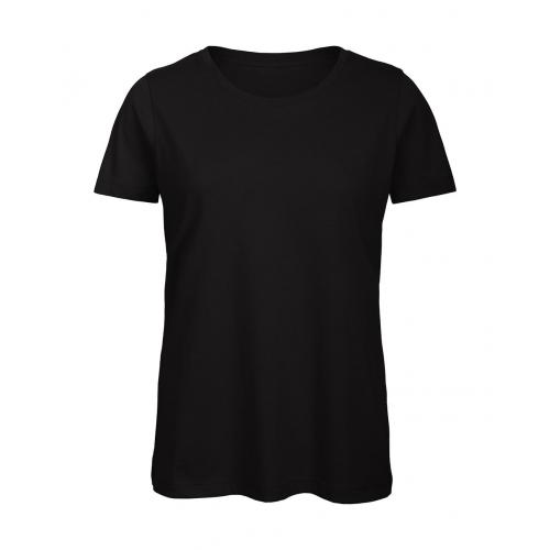 Tričko dámske B&C Jersey - černé