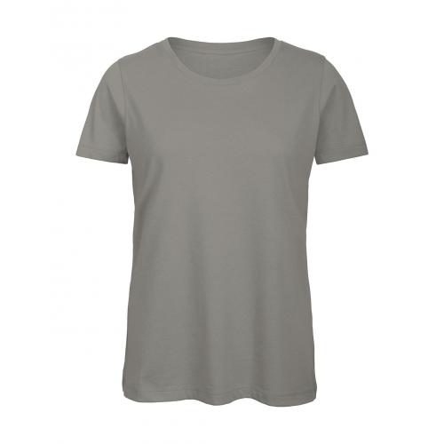 Tričko dámske B&C Jersey - svetlo sivé
