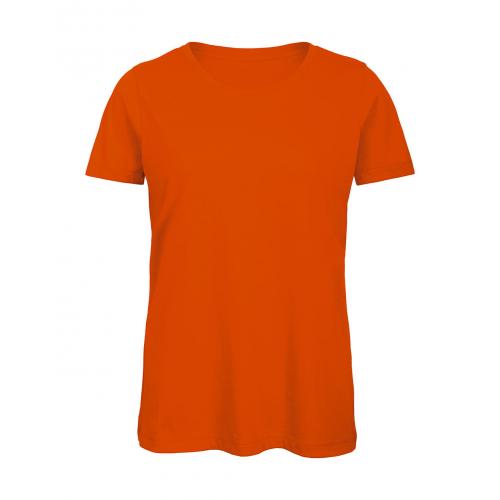 Tričko dámske B&C Jersey - oranžové